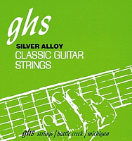 GHS 2000 SILVER ALLOY Струны для классической гитары, Hard, черный нейлон, обмотка фосфорная бронза, шарики