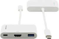 Kramer ADC-U31C/M2  Переходник USB 3.1 тип C (вилка) на HDMI (розетка), USB 3.0 (розетка) и USB 3.1 тип C (розетка)