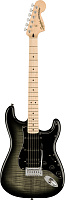 FENDER SQUIER Affinity Stratocaster FMT HSS MN BBST электрогитара, цвет черный берст