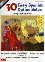 HL02501147 - 30 EASY SPANISH GUITAR SOLOS GTR BOOK/CD