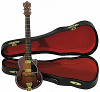 GEWA Miniature Instrument Guitar Сувенир электрогитара, дерево, 15 см, с футляром