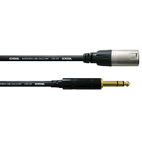 Cordial CFM 0,6 MV инструментальный кабель  XLR папа - джек стерео 6.3 мм, длина 0.6 метра