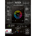 SUNLITE STICK-CU4  DMX-интерфейс с touch-панелью для управления архитектурным светом. ПО ESA2 совместимое с PC и MAC. 512 каналов DMX, до 36 программируемых пользователем сцен, 2 цветовых колеса, 12 сенсорных кнопок