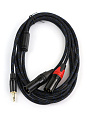 AuraSonics J35Y2XM-3 кабель джек мини 3.5 мм - 2 XLR папа, длина 3 метра