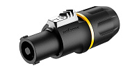 ROXTONE RS4FP-Yellow Разъем кабельный типа speakon, 4-контактный, "female", контакты: никелированная латунь. Цвет черно-желтый