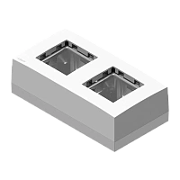 AUDAC CP45BOX2/W Коробка для монтажа на поверхность двух модулей стандарта 45 x 45 мм, цвет белый