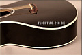 FLIGHT AG-210 BK  акустическая гитара, цвет черный, скос под правую руку