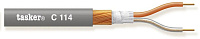 Tasker C114-GREY  микрофонный кабель OFC 2х0.25 кв.мм, серого цвета
