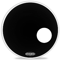 Evans BD22RONX 22" Onyx Resonant передний пластик для бас-барабана 22", однослойный, черный
