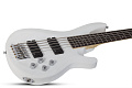 Schecter C-5 DELUXE SWHT Бас-гитара, 5 струн, цвет Satin White