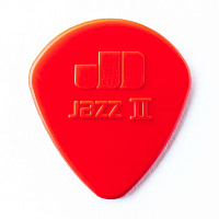 Dunlop 47R2N Nylon Jazz II 24Pack медиаторы, полукруглый кончик, толщина 1,18 мм, цвет красный, 24 шт.