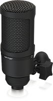 Behringer BX2020  кардиоидный конденсаторный микрофон с большой диафрагмой с золотым напылением, 20-20000 Гц, Max.SPL 144 дБ, держатель, чехол