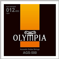 Olympia AGS580 струны для акустической гитары, Bronze, калибр: 12-16-24-35-42-53 