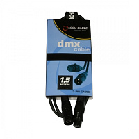 American Dj AC-DMX3/1,5 Кабель DMX XLR папа-мама 3-pin, 1.5м