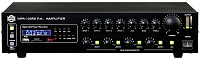 SHOW MPA-120RS  Трансляционный микшер-усилитель, 120 Вт, 24V70/100V, MP3-плеер, 4 mic\line aux, 4 зоны