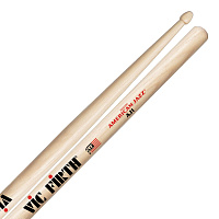 VIC FIRTH AJ1  барабанные палочки 5B с удлиненным плечом, деревянный наконечник, материал - гикори, длина 16", диаметр 0,595", серия American Jazz