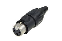 Neutrik NC3FX-TOP кабельный разъем XLR female, для использования вне помещений, IP65, золоченые контакты