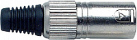 Proel XLR5MVPRO Разъем "XLR - папа", 5-пиновый, резиновый держатель под кабель с нейлоновой вставкой, никелированные контакты. Корпус алюминиевый, цвет никель