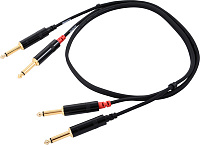 Cordial CFU 0,3 PP кабель моно-джек 6,3 мм male/моно-джек 6,3 мм male, 0,3 м, черный