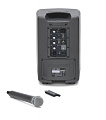 Samson XP106W Портативная акустическая система, встроенный аккумулятор, 4-канальный микшер XLR/TRS входы, Bluetooth, в комплекте радиосистема Samson XPD1 (ручной передатчик и USB приемник)