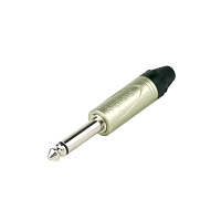 AMPHENOL QM2P  джек моно кабельный, 6.3 мм, цвет никель, колпачок из термопластика
