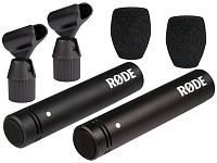 RODE M5MP подобранная стерео-пара конденсаторных кардиоидных 1/2" микрофонов,  20 Гц-20 кГц, max SPL 140 dB, 100х20х20 мм,  вес 80 гр.