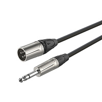 ROXTONE MMXJ660/6 микрофонный кабель XLR "папа" - джек стерео 6.3 мм, длина 6 м