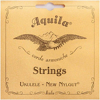 AQUILA NEW NYLGUT 55U струны для укулеле концерт, GCEA (3-я C - RED)