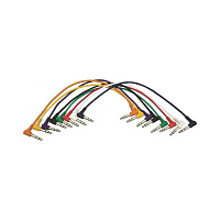 OnStage PC18-17TRS-R  комплект кабелей джек стерео угловой  джек стерео угловой, 43.18 см, 8 цветов