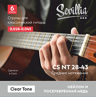 Sevillia Clear Tone CS NT28-43 Струны для класcической гитары, нейлон, нормальное натяжение