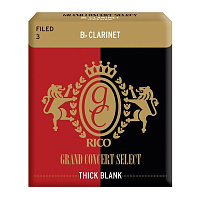 Rico RGT10BCL300/1  трость для кларнета Bb, Grand Concert Select Thick Blank (3), 1 штука