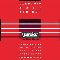 Warwick 42200 M 4  струны для бас-гитары Red Label 45-105, сталь