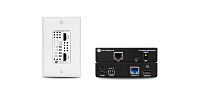 ATLONA AT-HDVS-210H-TX-WP-KIT Комплект: приемник и настенная панель-передатчик 4K/UHD 2х1. Входы 2хHDMI по HDBaseT