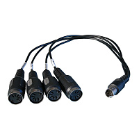 RME BOHDSP9652 MIDI кабель - MiniDIN на 4 x MIDI, для HDSP 9652, HDSP MADI, HDSPe MADI, HDSPe RaysDAT
