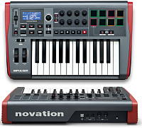 NOVATION Impulse 25 миди-клавиатура, 25 клавиш, 8 пэдов, Pitch/Mod контроллеры, питание по USB