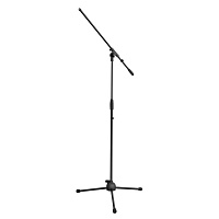 ROXTONE MS007TP Black Микрофонная стойка "журавль", облегченная, черная, высота 105-175 см, стрела 55-78 см. Вес 1,44  кг