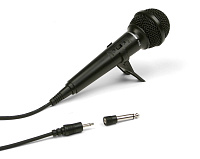 SAMSON R10S Динамический кардиоидный микрофон, для караоке/мультимедиа, 80-12000 Гц, микрофонный кабель и переходник Jack 3.5/6.3 в комплекте