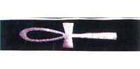 Perri's P25E-166  Кожаный ремень 2,5" для гитары, анх (египетский крест)