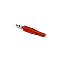 Invotone J180R разъем джек моно 6.3 мм, пластик, цвет красный