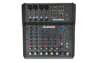 ALESIS MultiMix 8USBFX компактный 8-канальный микшер с микрофонными, линейными и гитарными входами, 16бит, 44,1/48 кГц стерео USB-выход
