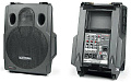 Samson EXL250 Мобильный звуковой комплект, 250 Вт. Две акустических системы (12" НЧ + 1" ВЧ), встроенный микшер, возможность работы от аккумуляторов
