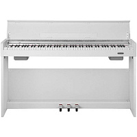 NUX WK-310-White Цифровое пианино, 88 клавиш, в комплекте стойка с педалями, цвет белый