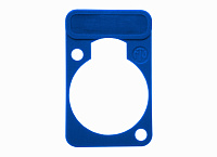Neutrik DSS-BLUE синяя подложка под панельные разъемы XLR D-типа, для нанесения маркировки