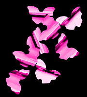 Global Effects Металлизированное конфетти Бабочки 4,1см розовый