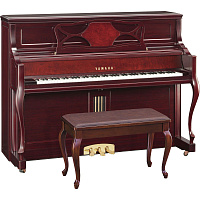 Yamaha M3SM  акустическое пианино, цвет сатинированное красное дерево, банкетка в комплекте