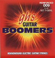 GHS GBLXL Струны для электрогитары; никелир.сталь; кругл.обмотка; (10-13-15-26-32-38); Boomers 