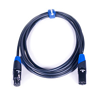 PROCAST cable XLR(m)/XLR(f).2,5 Межблочный балансный кабель XLR(m)/XLR(f), длина 2.5 метра, цвет черный