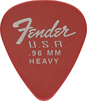 FENDER 351 DURA-TONE 0.96 12 PK FRD медиатор 1.00 мм, цвет красный