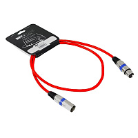 Invotone ACM1101/R  Микрофонный кабель, XLR F  XLR M, длина 1 метр, цвет красный