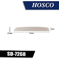 Hosco H-SD-7268  Нижний порожек для акустической гитары, 72x8.4 - 9.7x2.6 мм, пластик